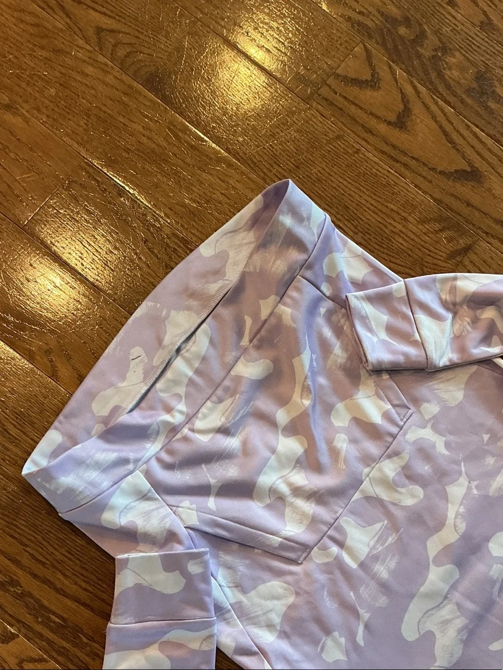 Under Armour Girls' Light Pink & White Camo Hoodie